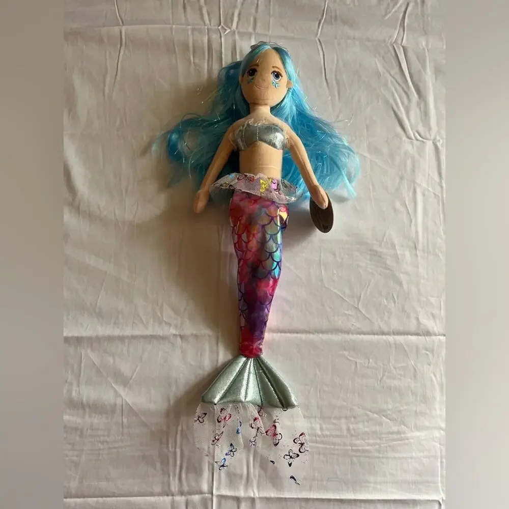 Aurora Cheeky’s Butterfly Mermaid Doll Eco Friendly NWT